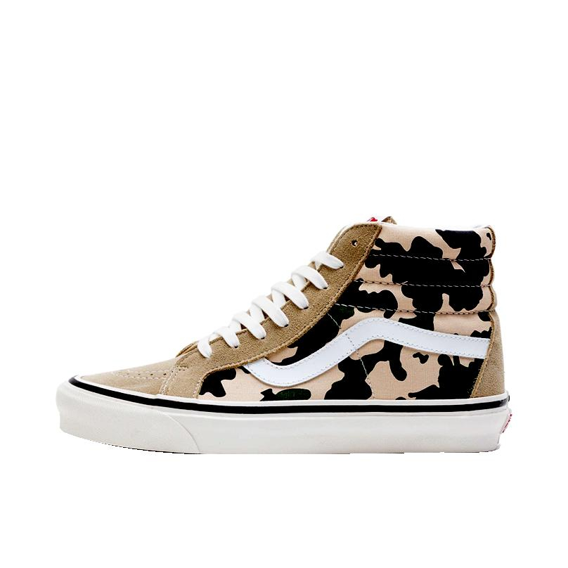推荐商品：Vans/范斯 SK8-Hi 板鞋 潮流经典拼接复古街头厚底 DarkSeaGreen 安纳海姆/卡其迷彩