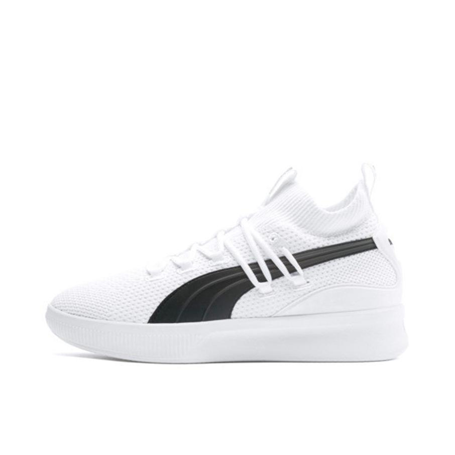 推荐商品：Puma/彪马 Clyde Court Disrupt 缓震复古 轻便透气 防滑耐磨 织物 实战 篮球鞋 White/Black 白色/黑色