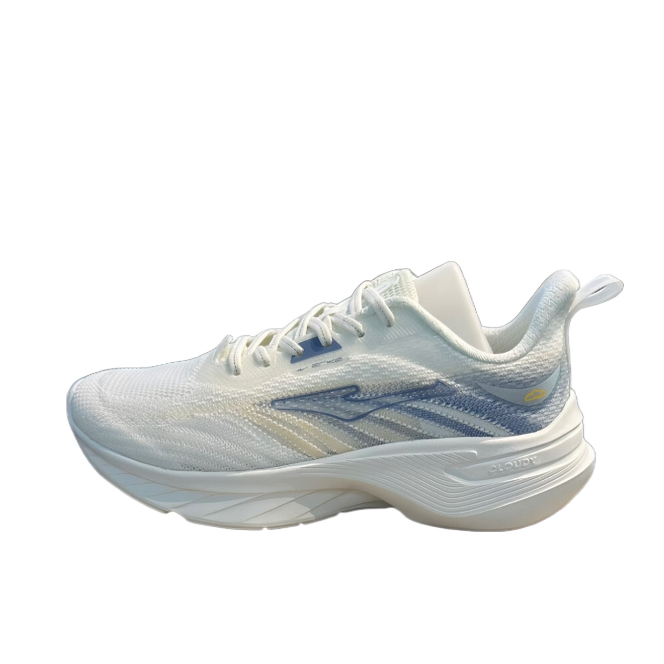 推荐商品：鸿星尔克 时尚透气 缓震 跑鞋 11123203133 微晶白/海雾蓝