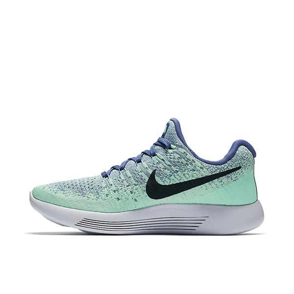 推荐商品：Nike LunarEpic Flyknit 2 登月 跑鞋 飞线编织防滑耐磨舒适轻便缓震透气织物运动潮流 Low Mint Blue White 湖水绿