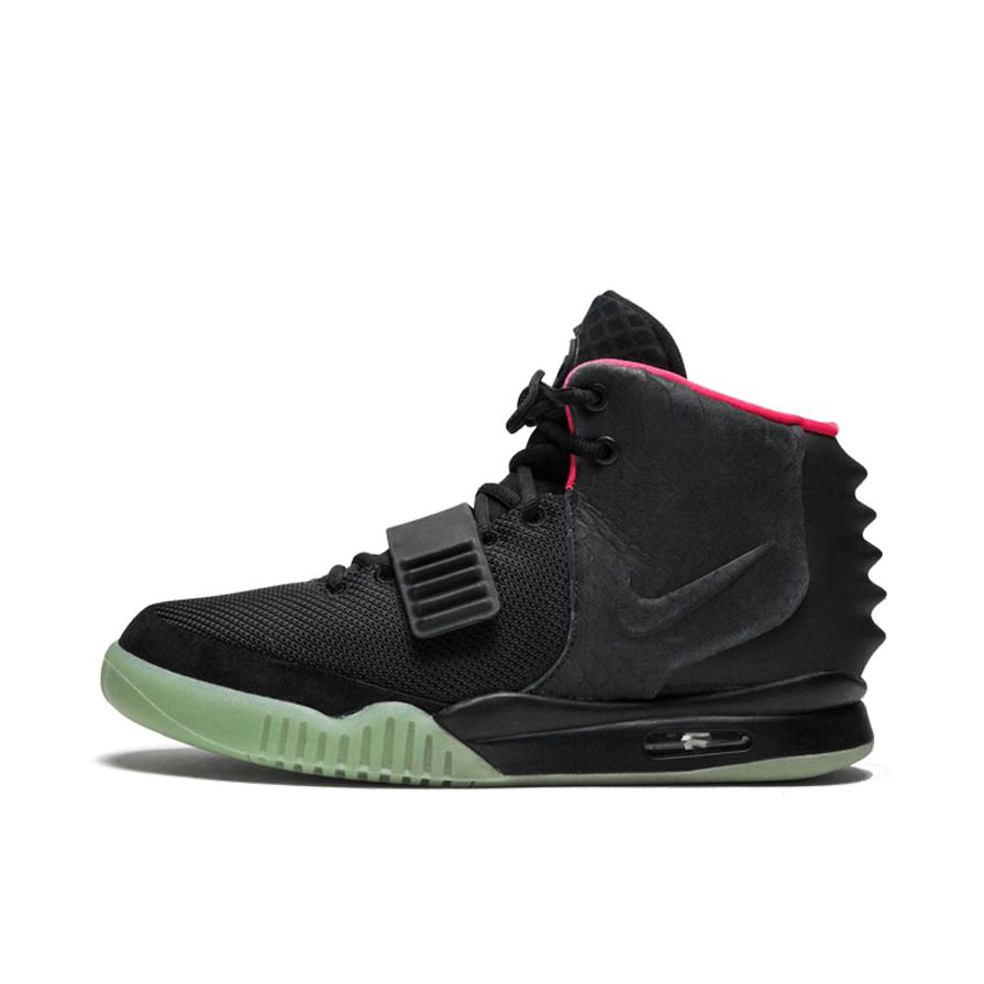 推荐商品：Nike Air yeezy 2 nrg kanye west 运动休闲鞋 防滑耐磨减震复古高帮轻便 Solar Red 黑/粉红