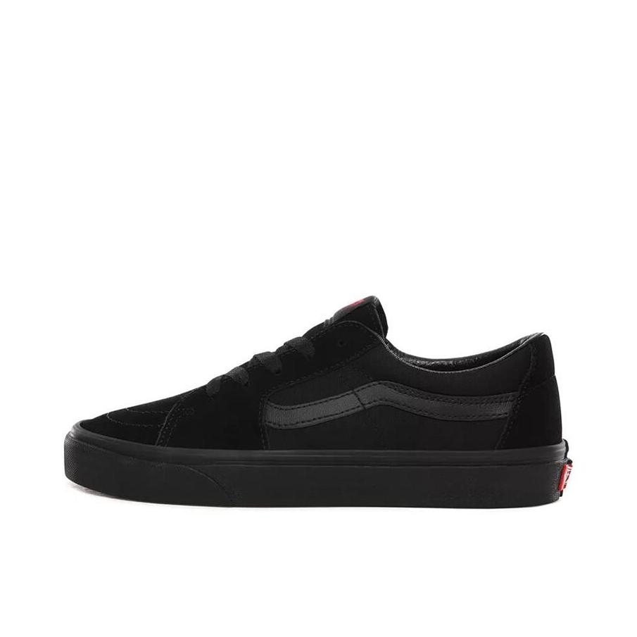 推荐商品：Vans/范斯 SK8-Low 板鞋 防滑耐磨舒适减震潮流拼接百搭休闲复古风帅气高街运动简约风薄底 纯黑色