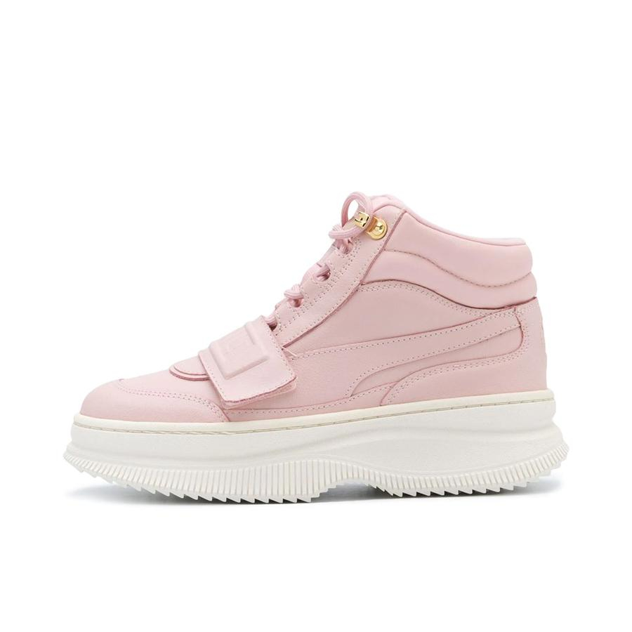 推荐商品：Puma/彪马 Deva 运动休闲鞋 防滑耐磨减震回弹舒适轻便复古厚底包裹性 女款/粉色/白色