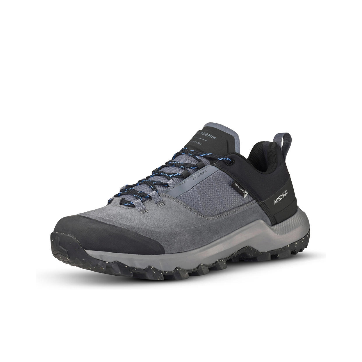 推荐商品：迪卡侬  MH500 防水防滑 抓地耐磨 缓震透气 休闲运动 轻量 户外鞋徒步鞋 低帮/灰色