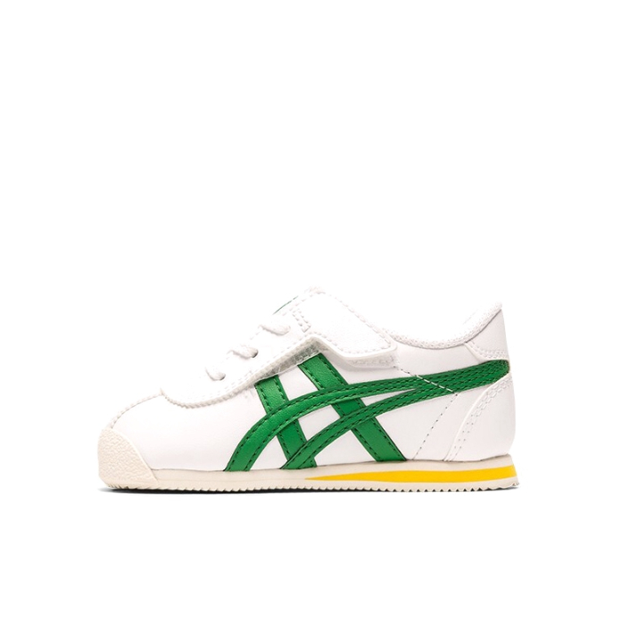 推荐商品：Onitsuka Tiger Corsair 防滑耐磨 舒适轻便 童鞋 小童/白色/绿色