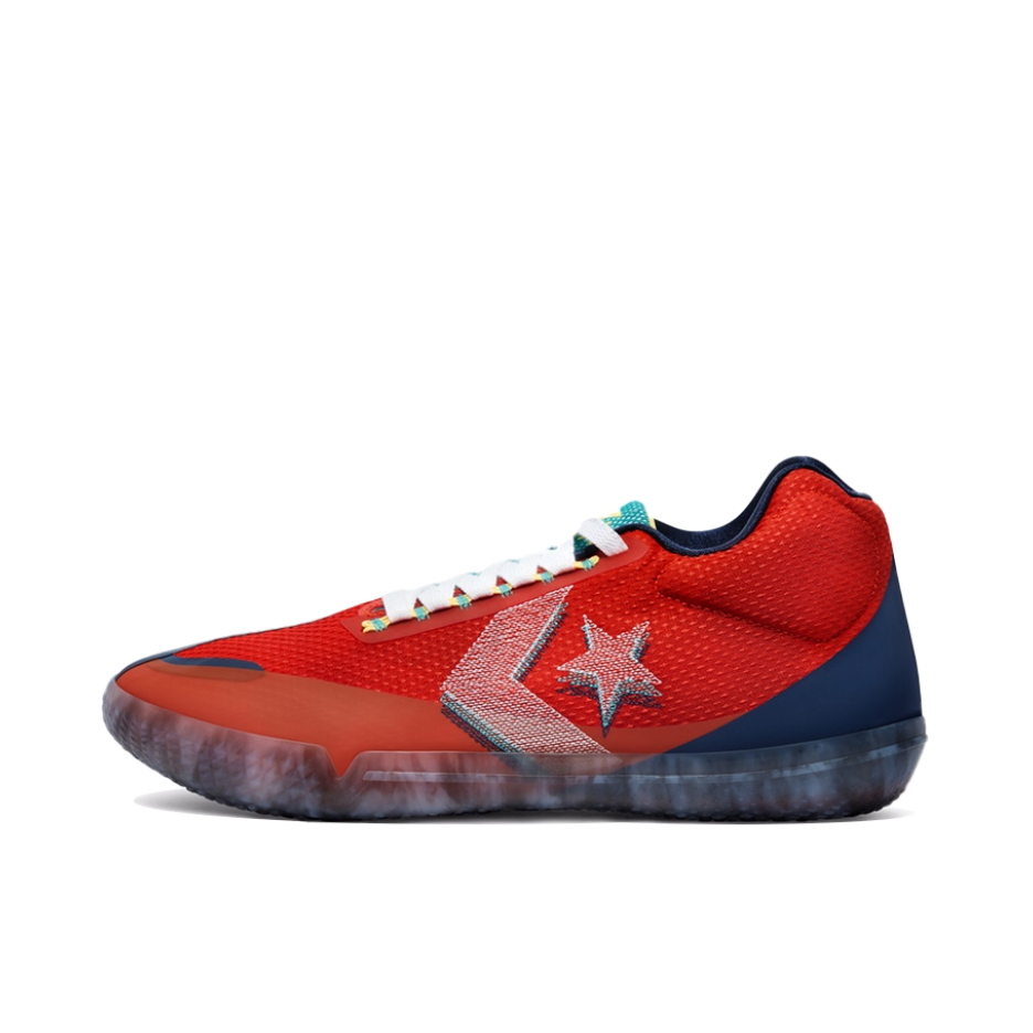 推荐商品：Converse/匡威 All Star Pro BB Evo 减震回弹 防滑耐磨 包裹性 支撑圆头 织物 合成革 网布 篮球鞋 红色/藏蓝
