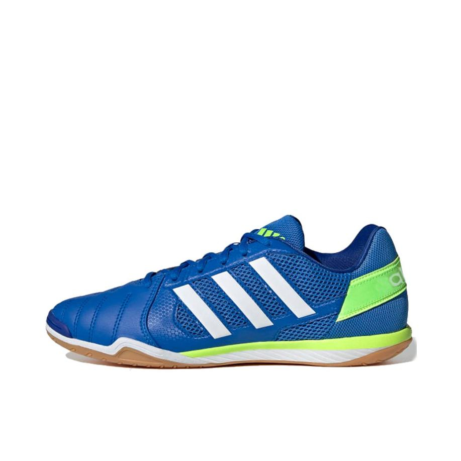 推荐商品：adidas Top Sala IC/IN 平底 轻便耐磨 透气 防滑 圆头 足球鞋 蓝色/绿色/白色