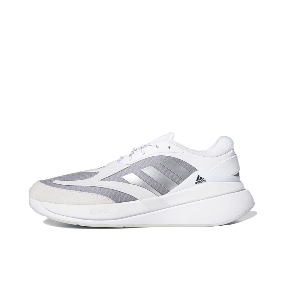 推荐商品：adidas Brevard 轻便透气 耐磨防滑 减震 织物 跑鞋 女款/白色/银色