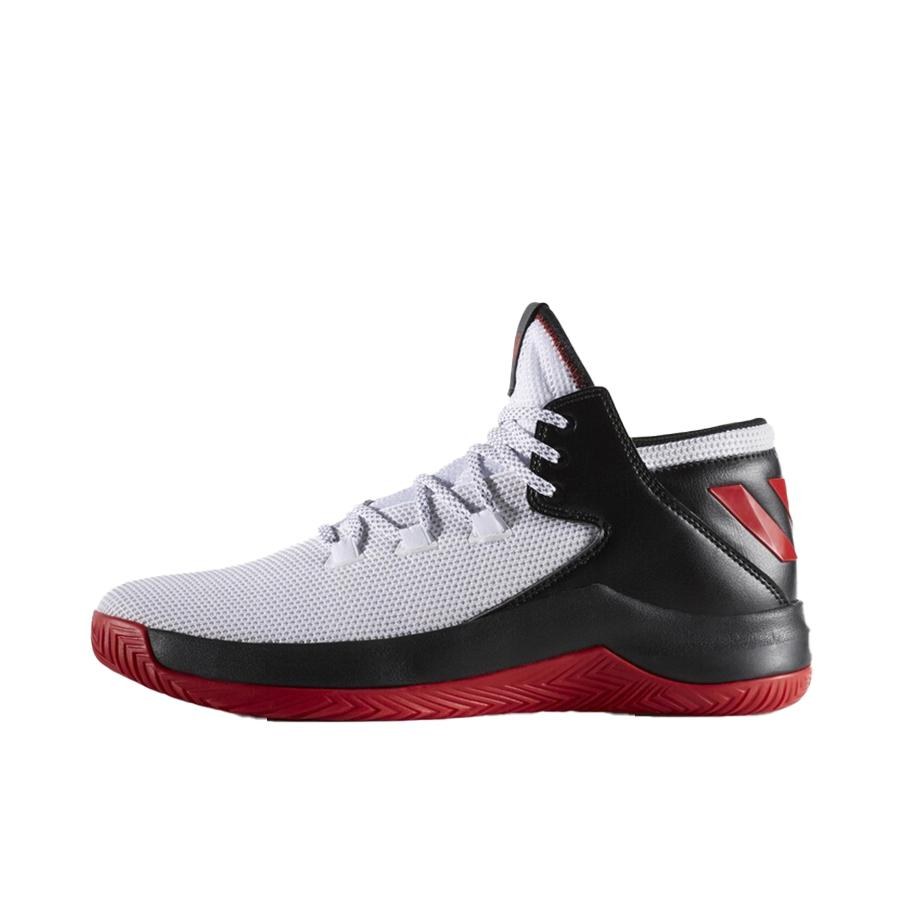 推荐商品：adidas D Rose Menace 2 篮球鞋 耐磨防滑透气圆头潮流百搭 White/Black/Red 白黑红