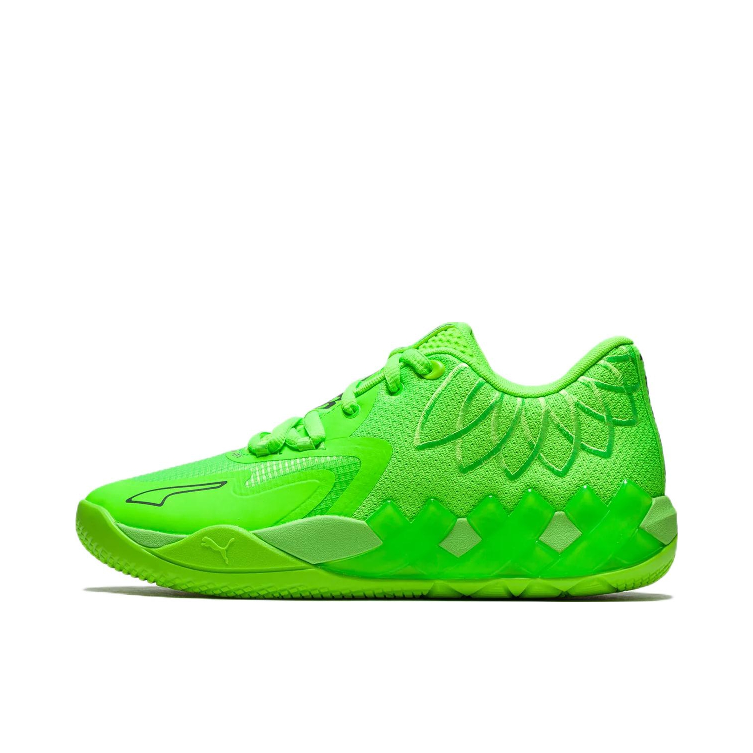 推荐商品：Puma/彪马 MB.01 拉梅洛鲍尔1代 Nitro Foam 篮球鞋 支撑包裹性 大童/荧光绿