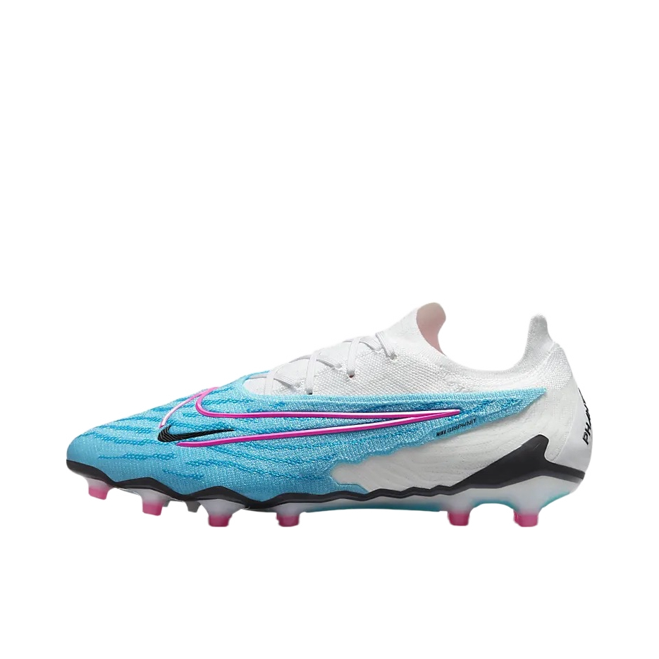 推荐商品：Nike Phantom GX Elite AG-Pro 顶级 胶质短钉 人造草地 减震防滑耐磨 足球鞋 蓝色