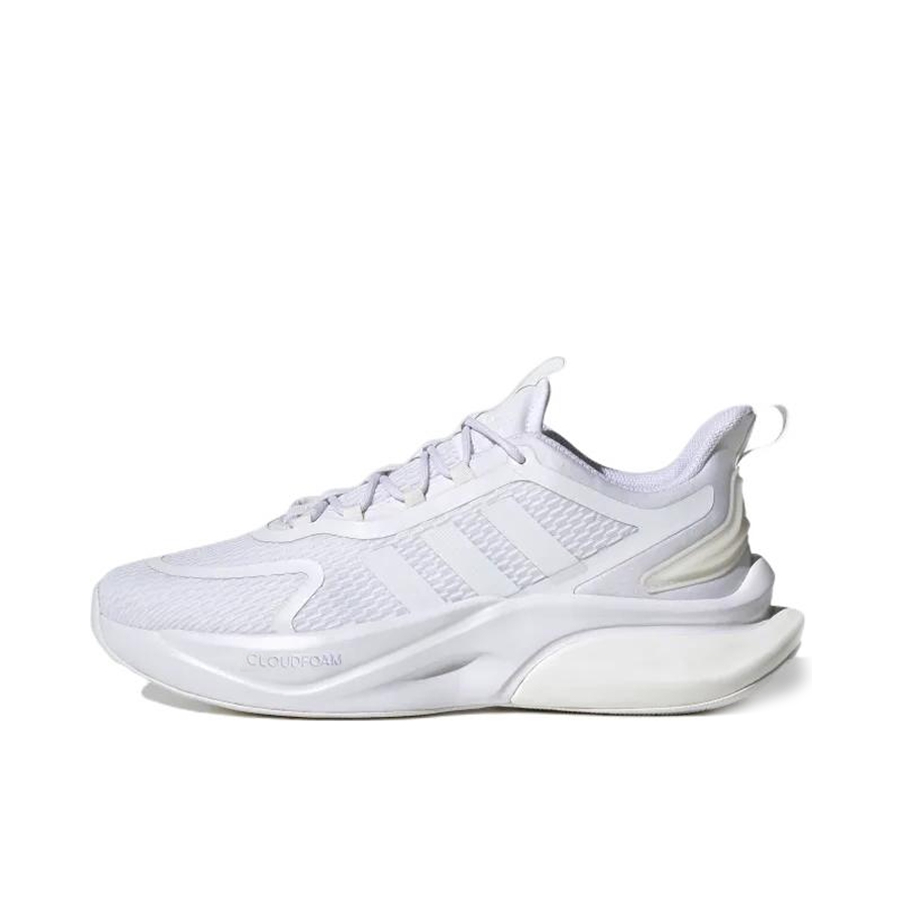 推荐商品：adidas Alpha Bounce+ 跑鞋 缓震防滑耐磨轻质网面透气织物轻运动 云白