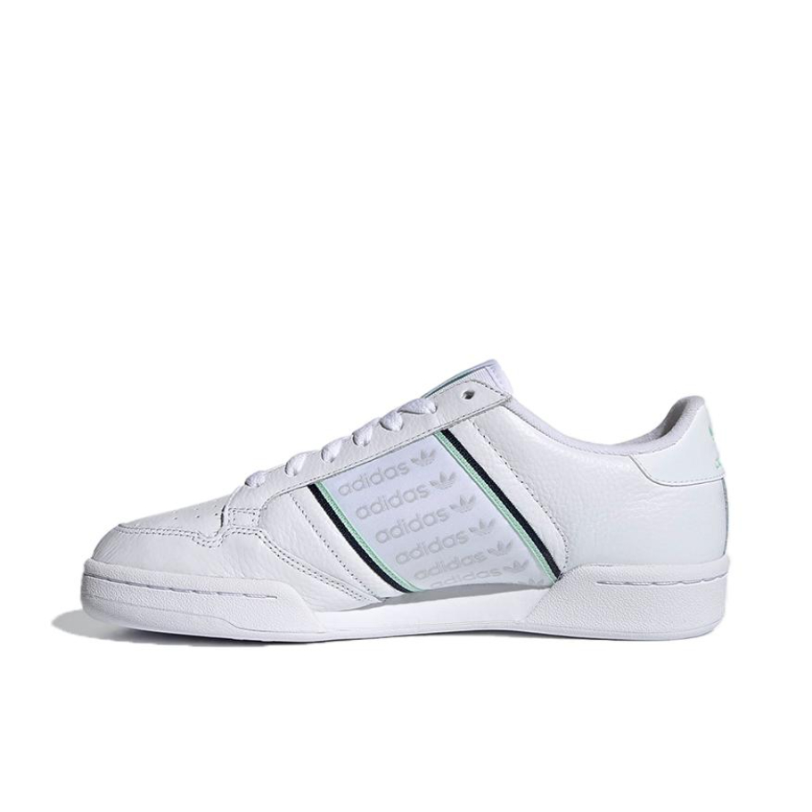 推荐商品：adidas Originals Continental 80 运动休闲鞋 板鞋 经典复古防滑耐磨防水舒适 白色/灰色/绿色