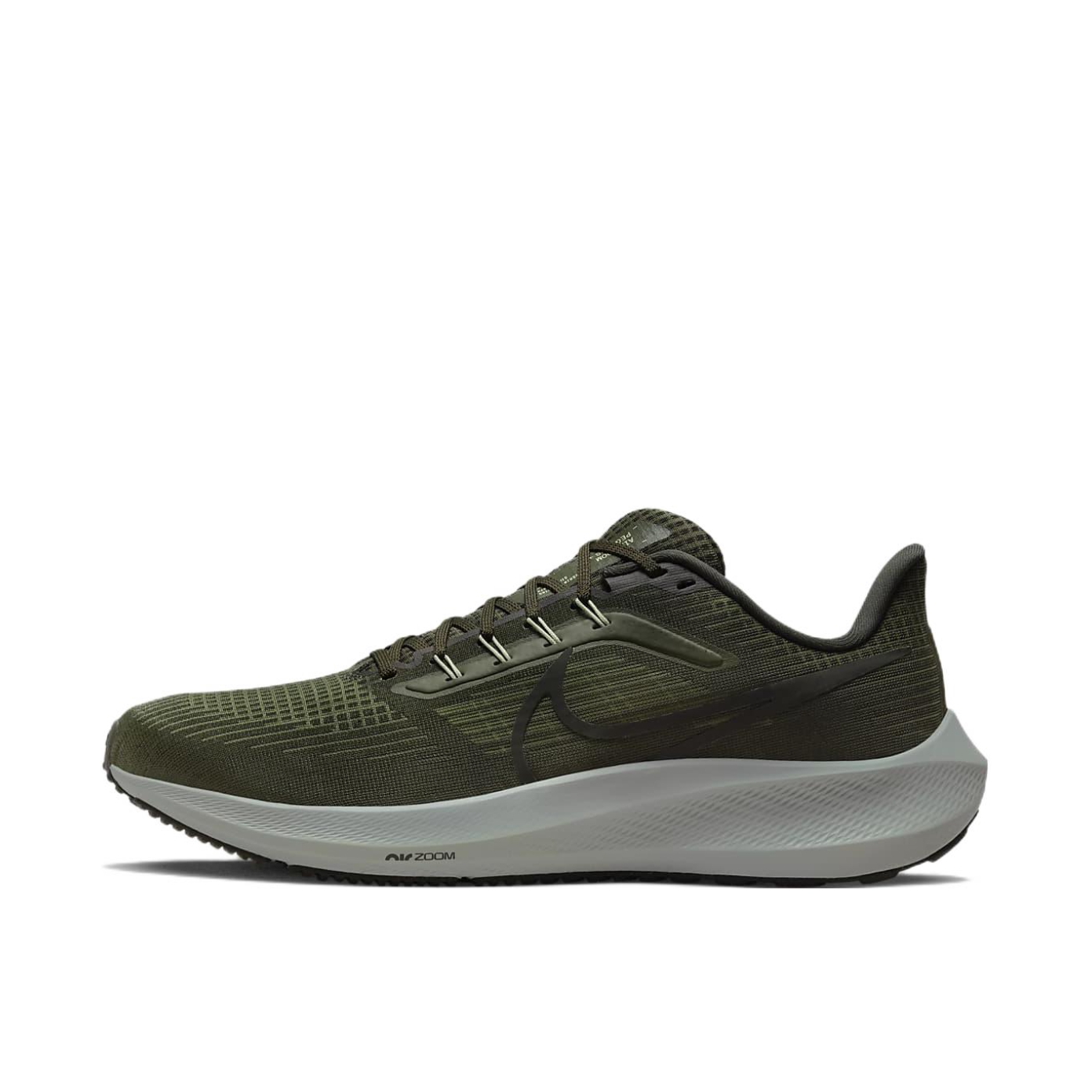 推荐商品：Nike Air Zoom Pegasus 39 跑鞋 缓震轻质网面透气马拉松回弹织物运动圆头包裹性支撑 绿色/黑色