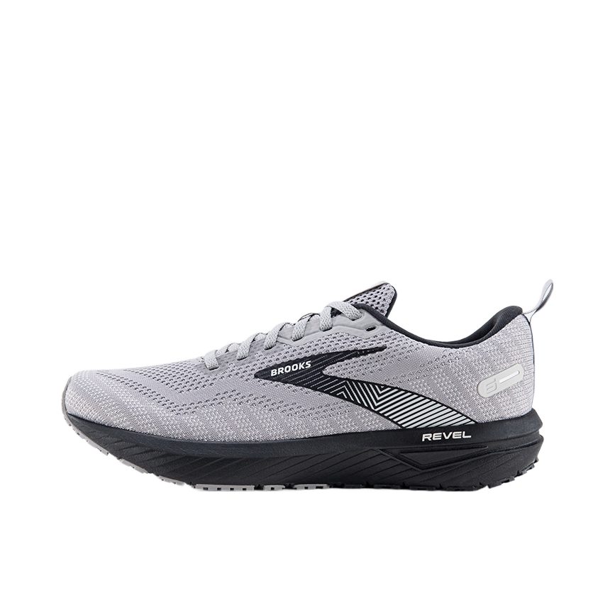 推荐商品：Brooks/布鲁克斯 Revel 6 减震回弹 网面透气 防滑耐磨 织物 舒适百搭 短跑 马拉松 跑鞋 云淡灰/浅铁灰/蘑菇灰