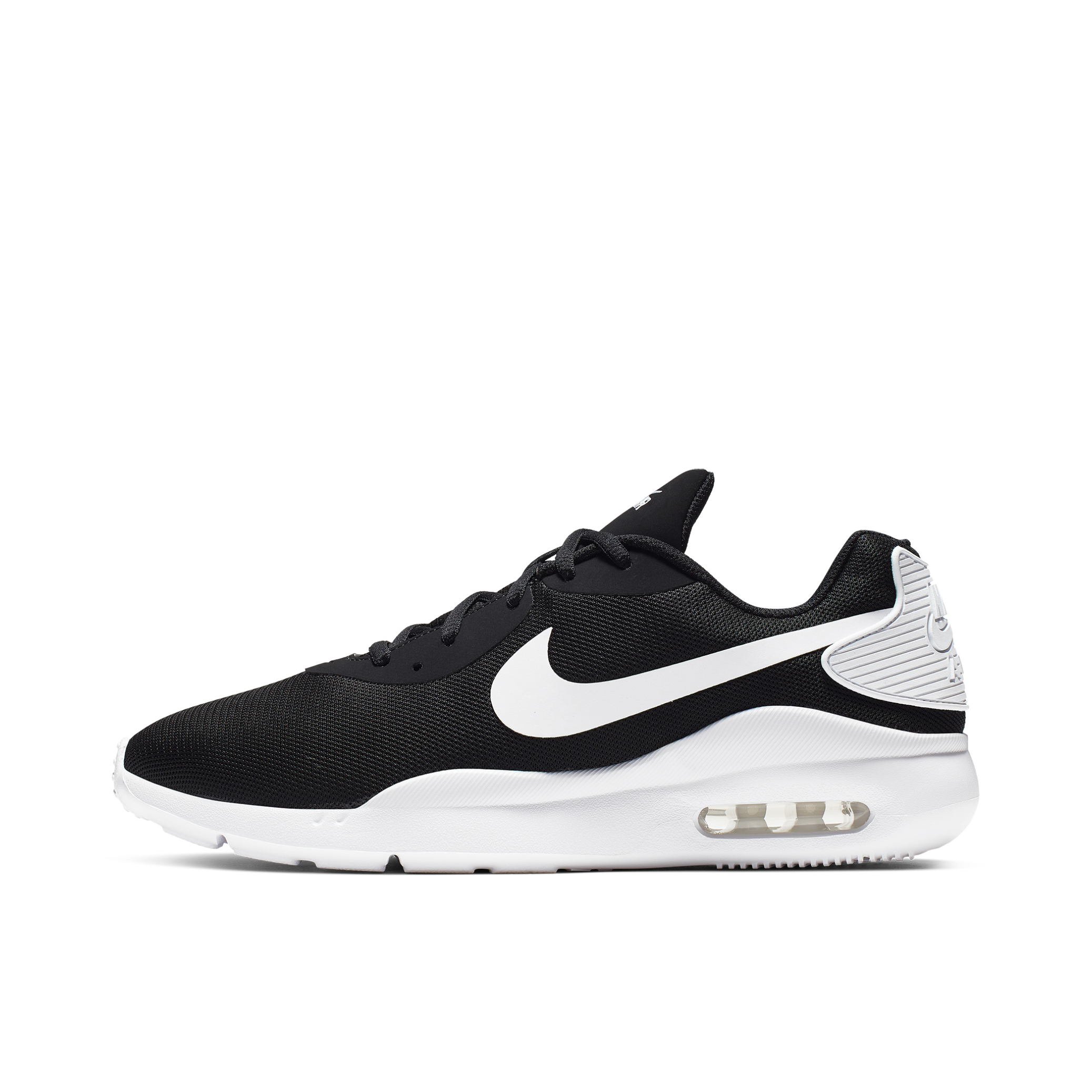 推荐商品：Nike Air Max Oketo 运动休闲鞋 缓震回弹舒适透气时尚耐磨织物 Black/White 黑白