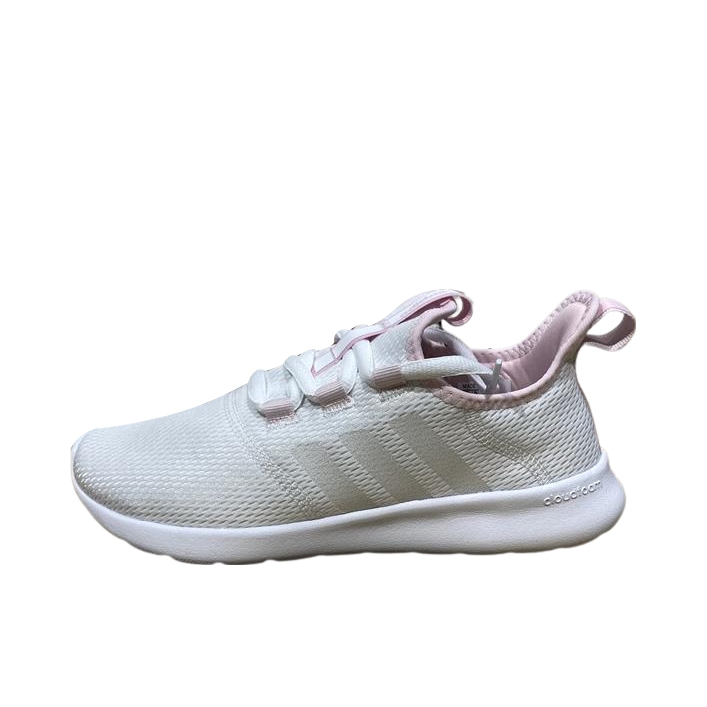 推荐商品：adidas Cloudfoam Pure 2.0 运动休闲鞋 防滑耐磨减震回弹网面透气舒适轻便百搭潮流 女款/白色/紫色