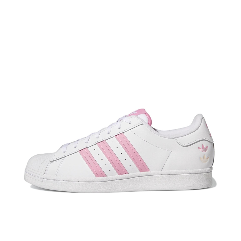 推荐商品：【宋雨琦同款】 adidas Originals Superstar 板鞋 轻便贝壳头薄底舒适百搭耐磨复古 纯白/浅粉