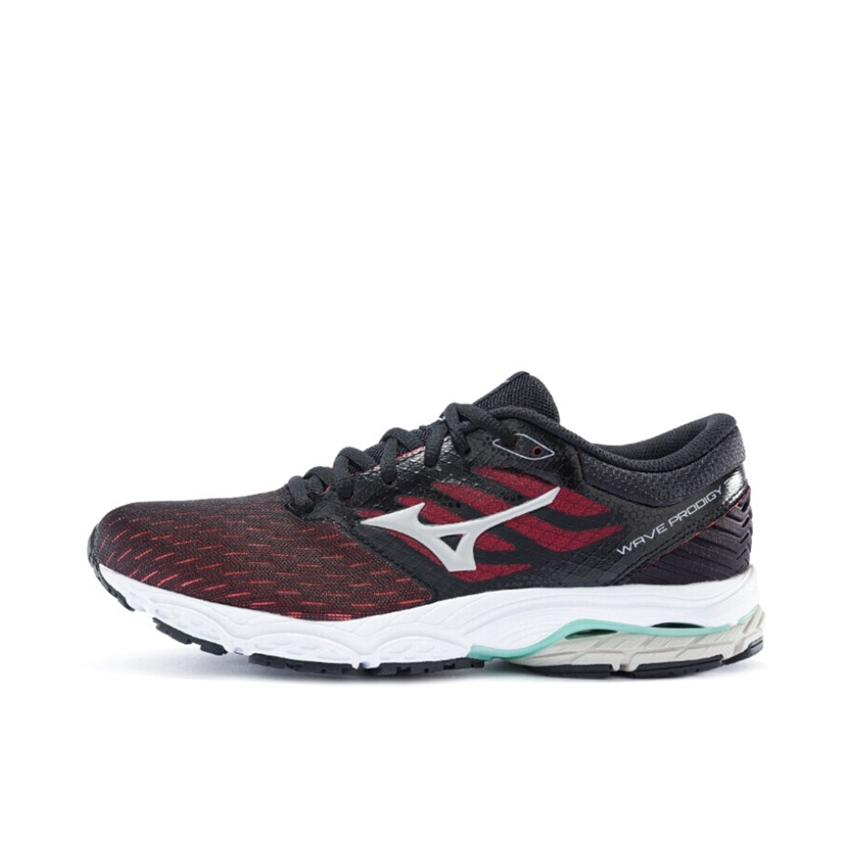 推荐商品：Mizuno/美津浓 Wave Prodigy 3 防滑 耐磨 透气 稳定支撑 运动 跑鞋 黑色/红色