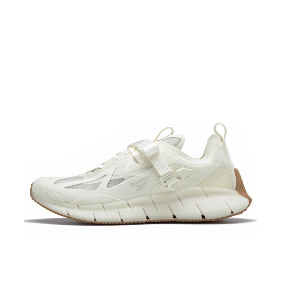 推荐商品：Reebok/锐步 Zig Kinetica Concept 运动休闲鞋 减震回弹防滑耐磨舒适透气圆头复古轻便 白生胶