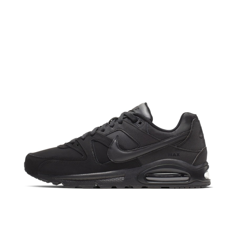 推荐商品：Nike Air Max Command 跑鞋 复古缓震舒适轻便透气防滑耐磨抓地织物合成革 Triple Black 纯黑