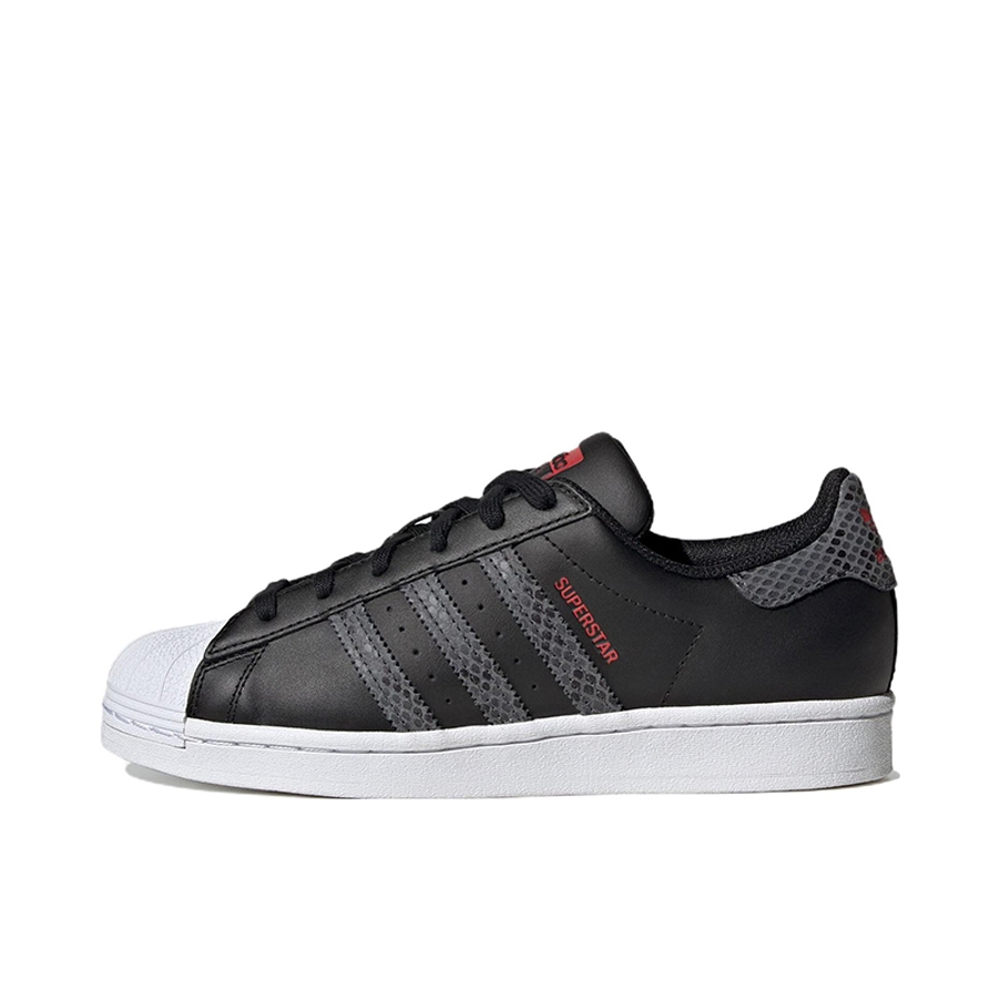 推荐商品：【宋雨琦同款】 adidas Originals Superstar 板鞋 轻便贝壳头薄底舒适百搭耐磨复古 黑色/纯白/红色