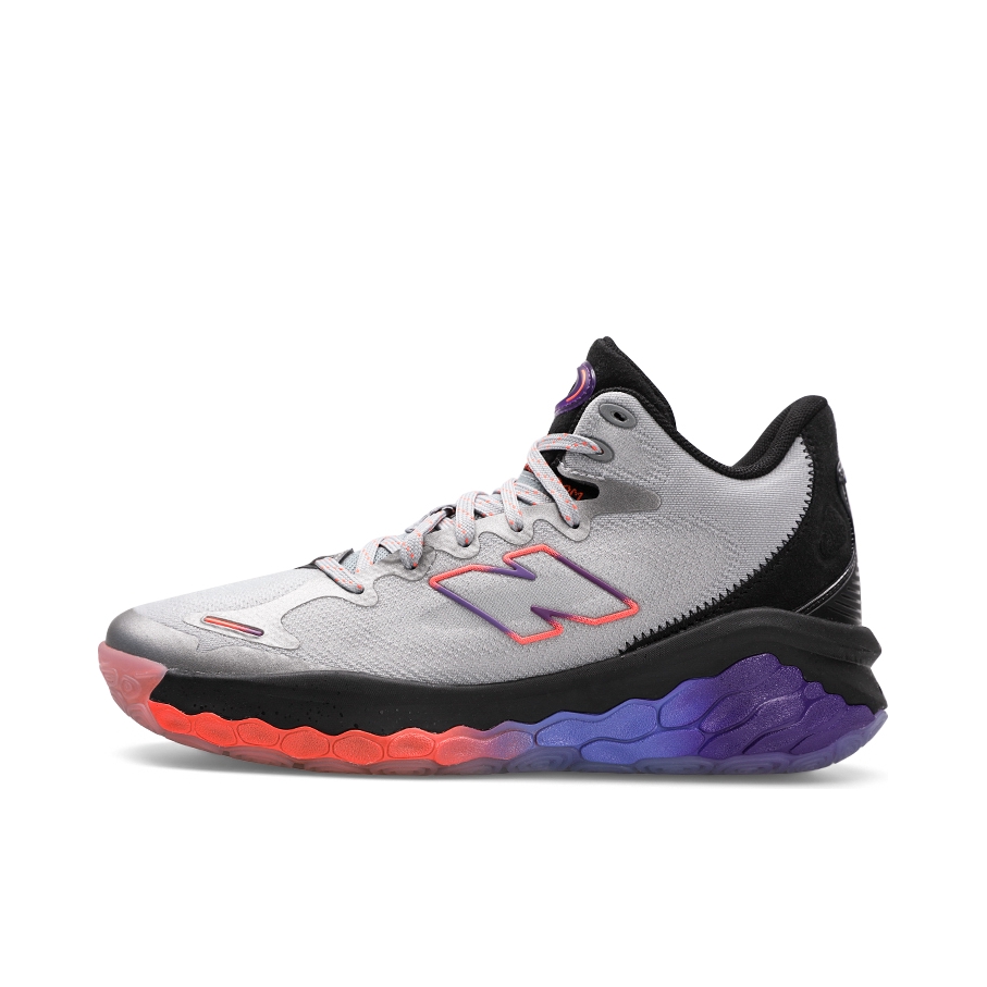 推荐商品：New Balance Fresh Foam BB 篮球鞋 减震回弹防滑耐磨实战圆头 灰色/红色/紫色