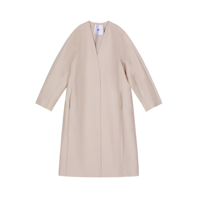 推荐商品：【商场同款】JNBY/江南布衣  宽松长袖H型风衣 女装 5N1914060 中灰粉