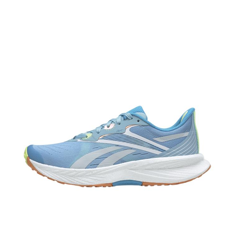 推荐商品：Reebok/锐步 Floatride Energy 5 跑鞋 防滑耐磨舒适透气轻质回弹圆头马拉松训练运动轻量轻便减震 浅蓝/灰色