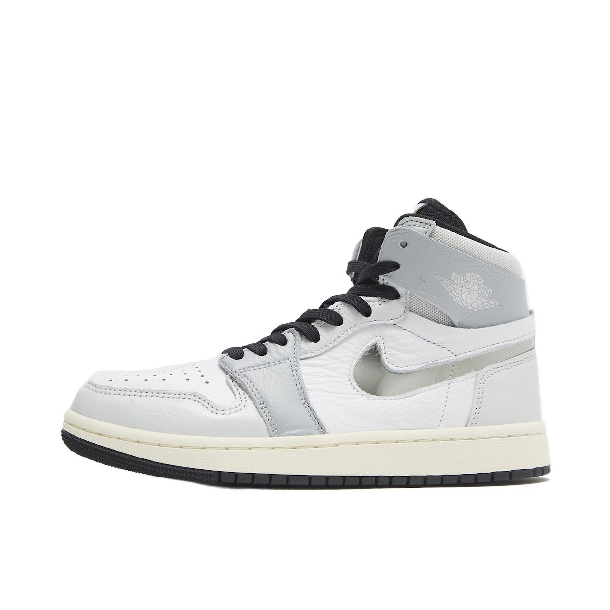 推荐商品：Air Jordan 1 板鞋 运动休闲鞋 复古潮流支撑合成革 白色/浅灰/黑色