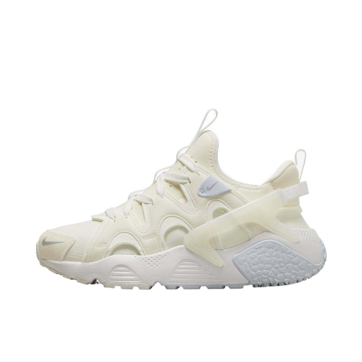 推荐商品：Nike Air Huarache 跑鞋 轻便透气舒适耐磨缓震复古防滑织物合成革运动低帮圆头 女款/米白
