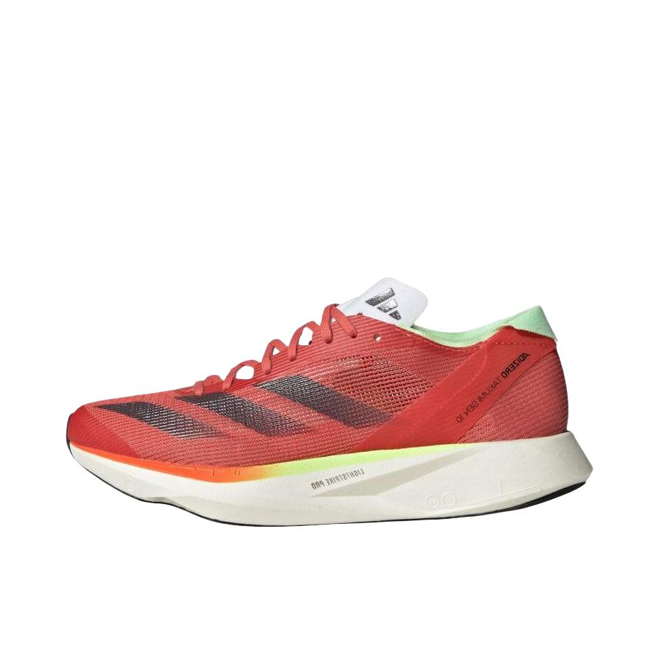 推荐商品：adidas Adizero Takumi Sen 10 跑鞋 稳定支撑能量碳柱缓震透气感 女款/猩红色