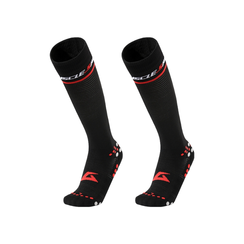 推荐商品：muscle swing/肌动 运动透气棉质马拉松长筒袜 MSW806