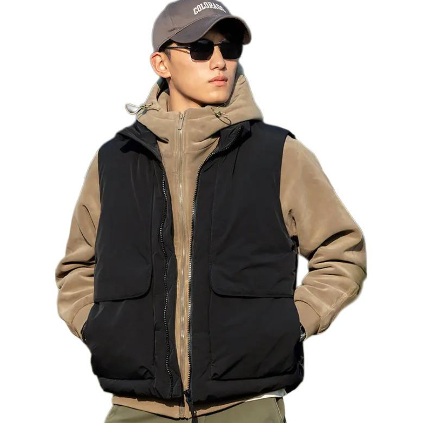 推荐商品：海行 保暖加厚亲肤羽绒马甲 M74010YA 黑