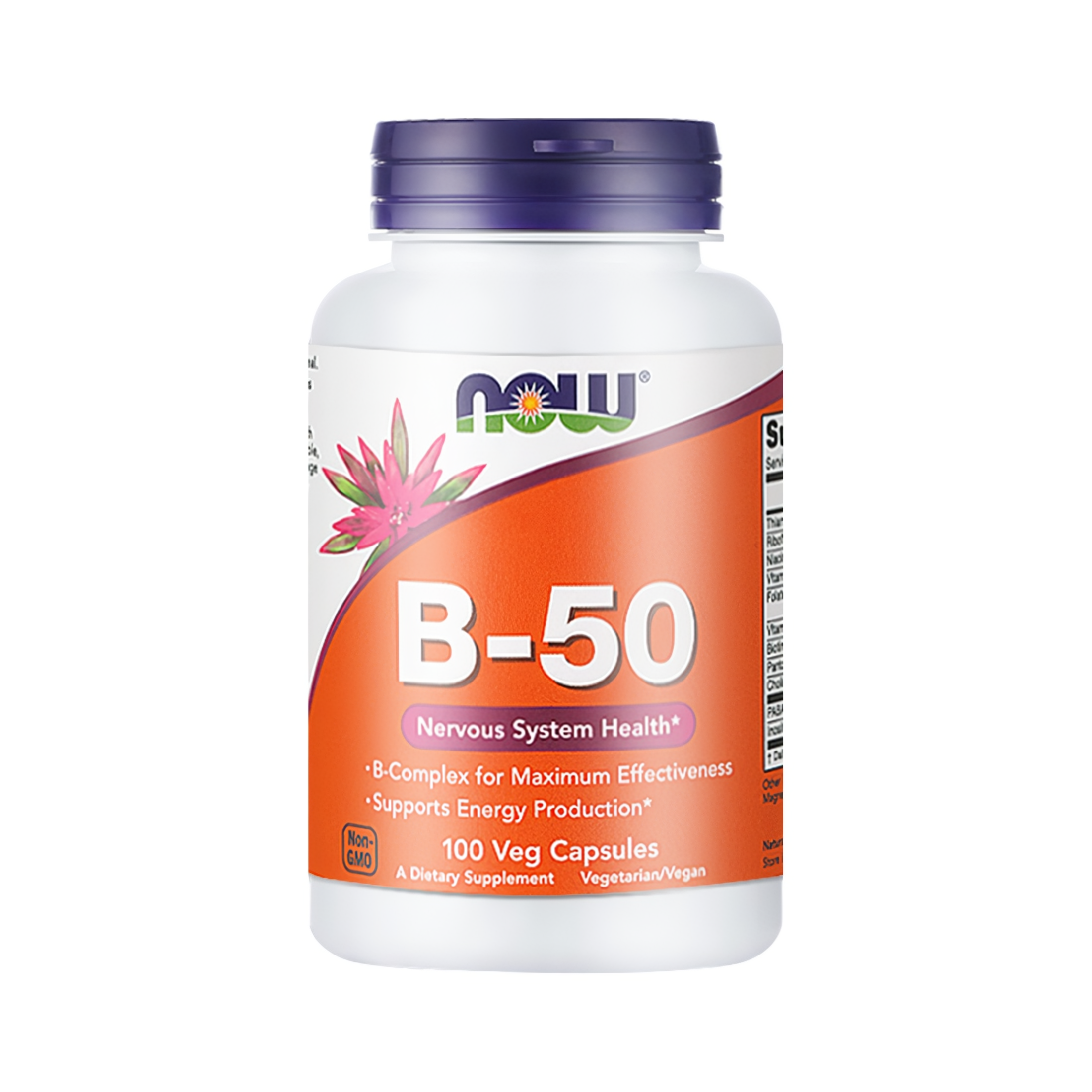 推荐商品：NOW/诺奥 进口版 维生素B-50胶囊 提升精力提高能量补充维生素