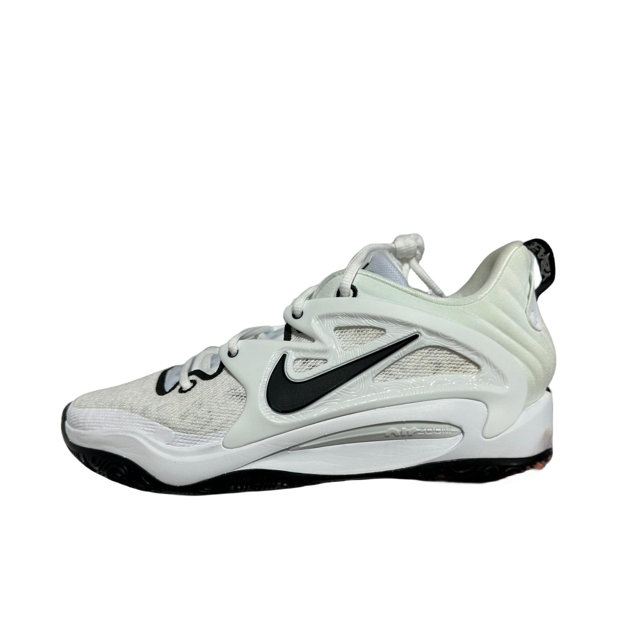 推荐商品：Nike KD 15 杜兰特 Strobel 缓震透气 防滑耐磨 圆头 包裹性 支撑 篮球鞋 黑色/米白色