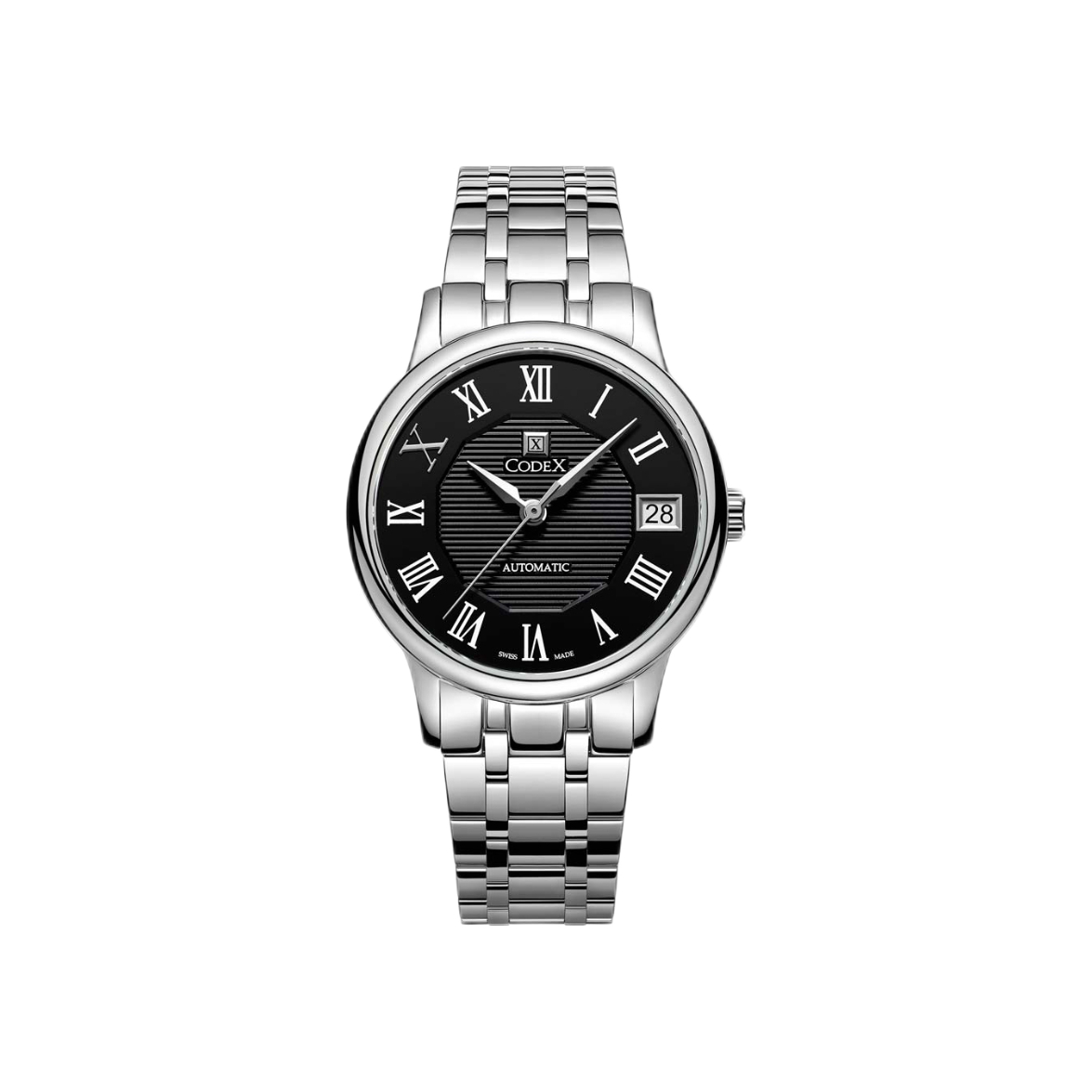 推荐商品：CODEX/豪度 卡佩尔系列 31.5mm精钢表带经典罗马时尚优雅自动机械女士手表