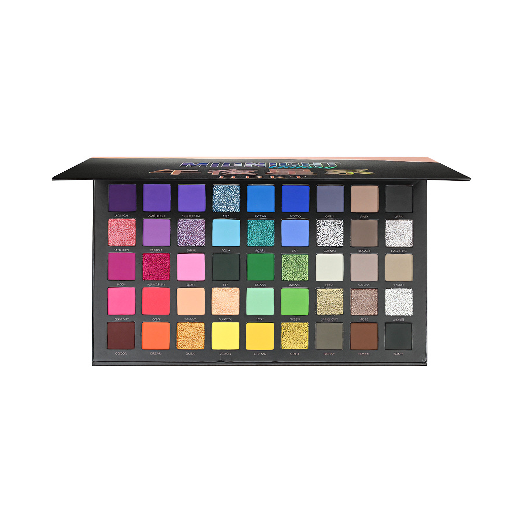 推荐商品：DIKALU 45色彩色多功能眼影盘 珠光哑光不脱妆易上色细闪金属光泽 50g