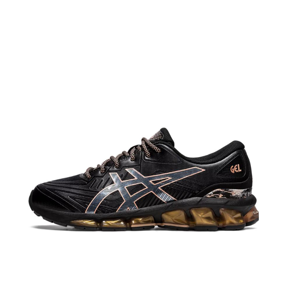推荐商品：Asics/亚瑟士 Gel-Quantum 360 7 跑鞋 轻量缓震防滑耐磨舒适透气复古圆头 黑/玫瑰金
