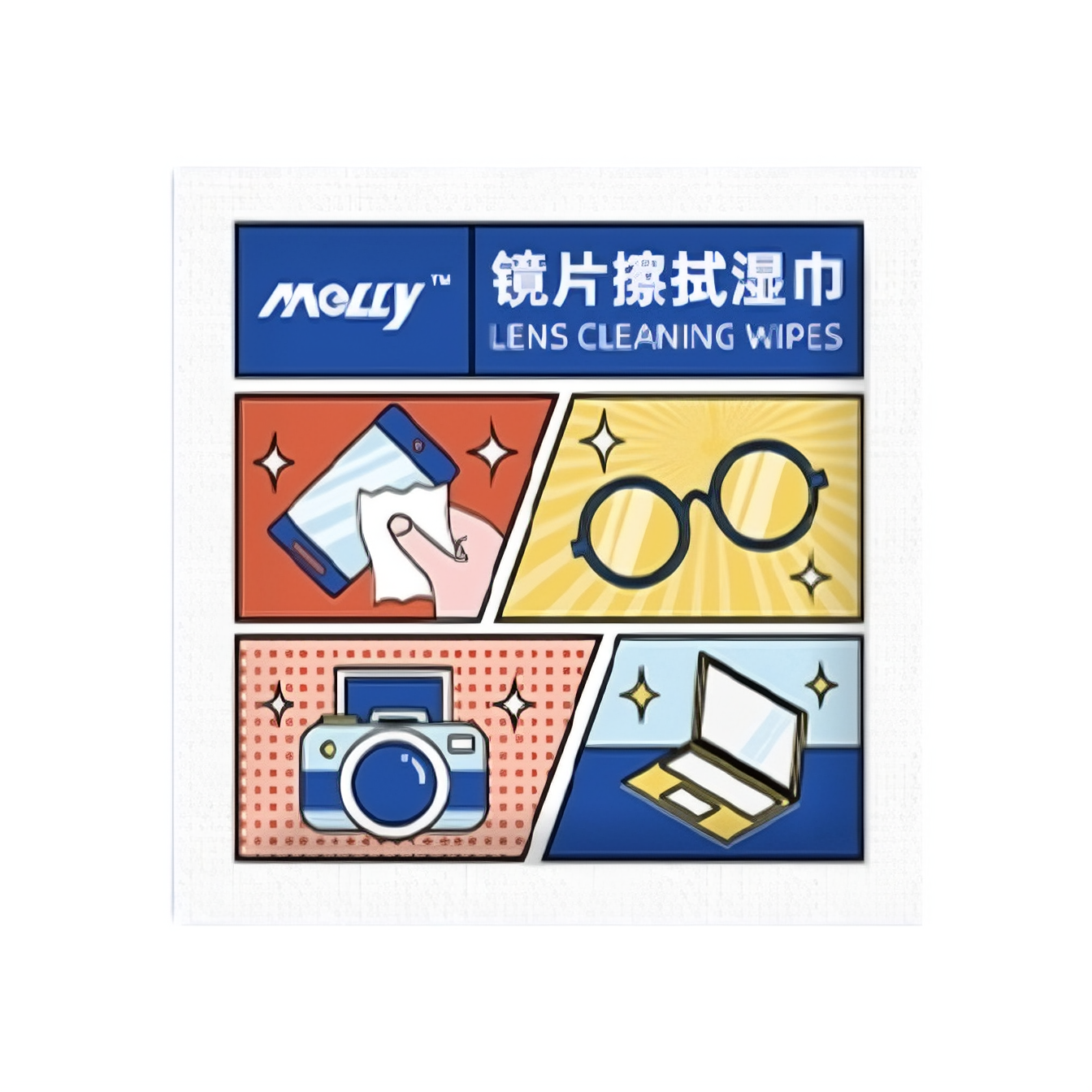 推荐商品：麦里 眼镜清洁湿巾 除尘除油