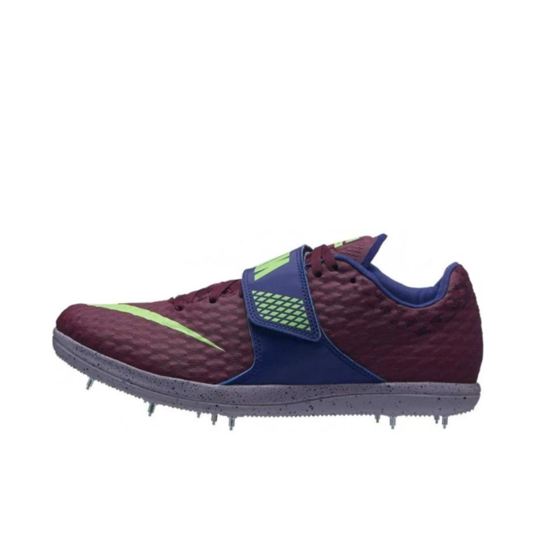 推荐商品：Nike Air Zoom High Jump Elite 跑鞋 比赛防滑耐磨舒适减震织物百搭田径跳高 Burgundy 红色/蓝色