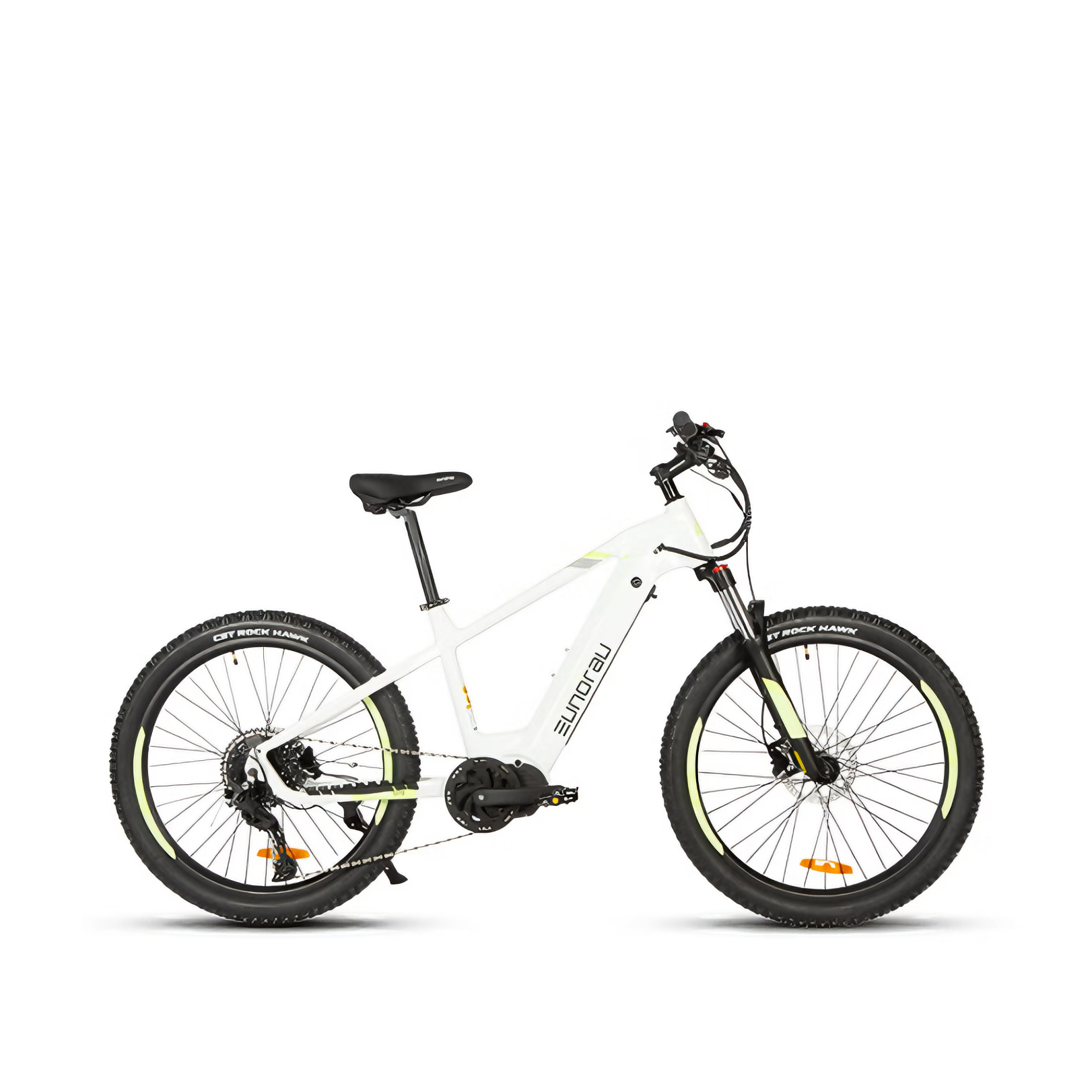 推荐商品：EUNORAU/有诺 URUS青春版 禧玛诺 3C认证 多速别 铝合金 智能 越野 减震 长续航 电助力自行车