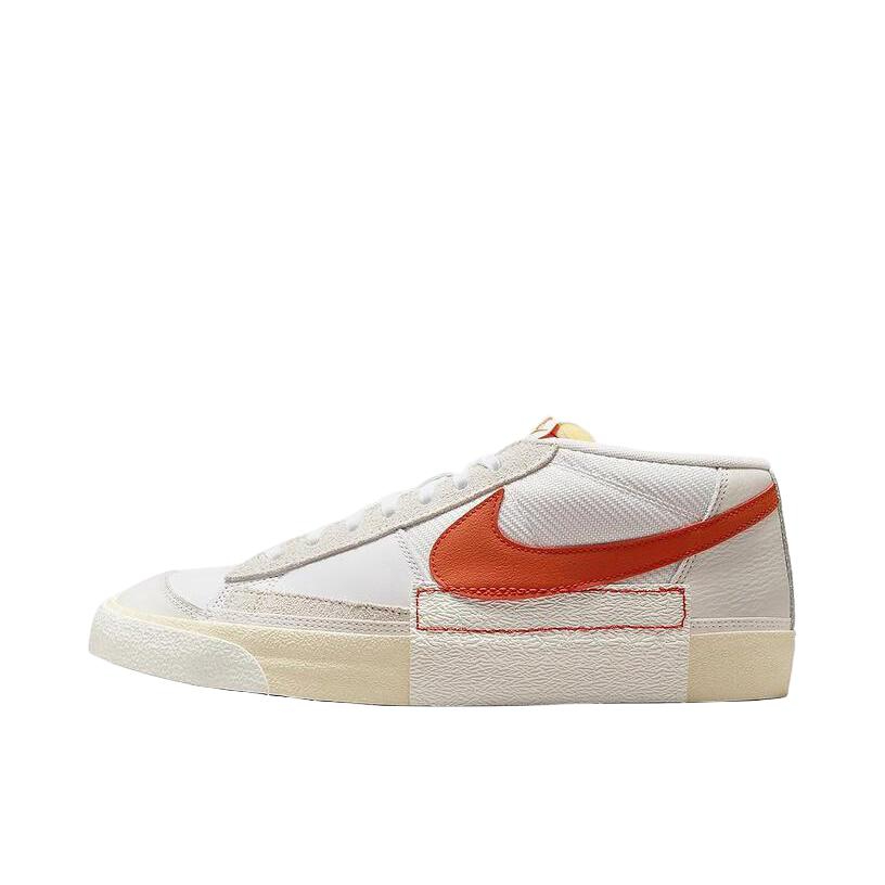 推荐商品：Nike Blazer 板鞋 经典复古防滑舒适百搭 中帮/白色/橙色/米色