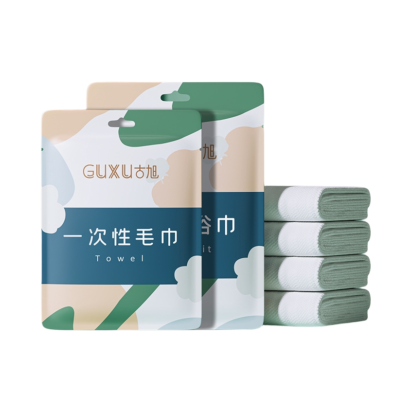 推荐商品：古旭 LQ-10T 纯棉植物纤维 加厚80%一次性毛巾浴巾组合装 出差旅行