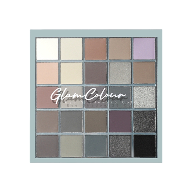 推荐商品：glamcolour魔法色彩 25色眼影盘 30g 哑光