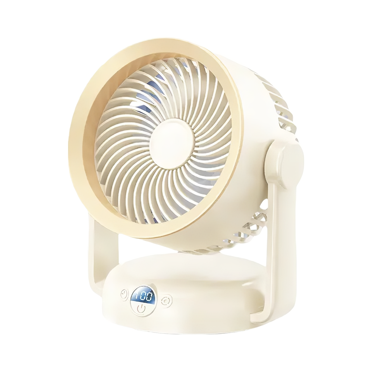 推荐商品：kumeng/酷盟 台式 电风扇 大风力 轻音运行 智能定时 冷风 静音 超长续航 超强循环 插电款