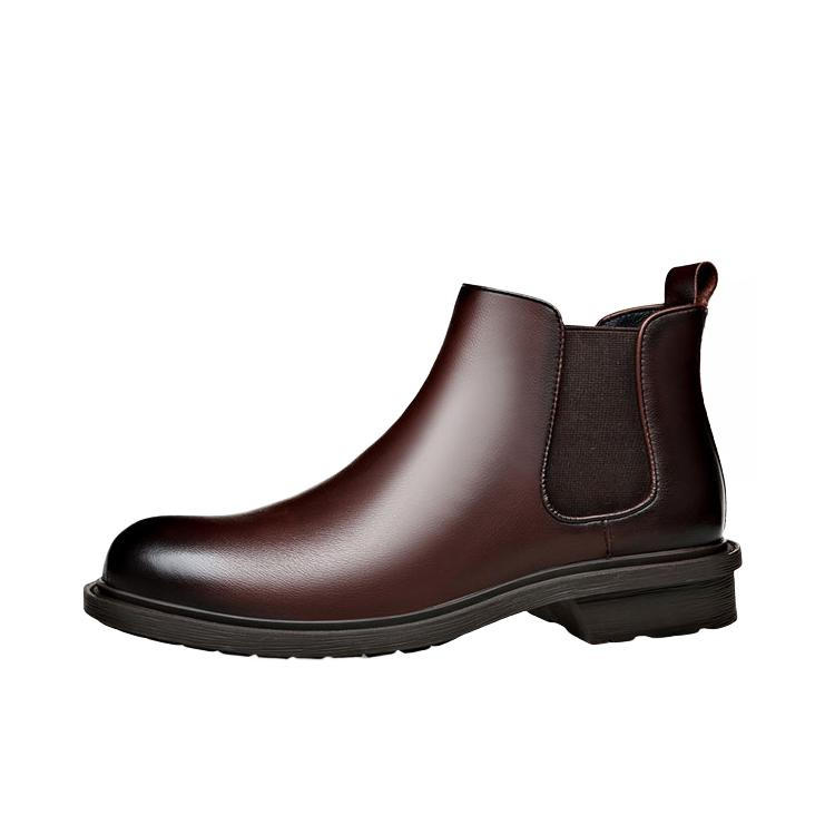 推荐商品：卡奇奥蒂 保暖 英伦风 加棉 尖头 短筒 切尔西靴 KQ6888HP 加棉款/棕色