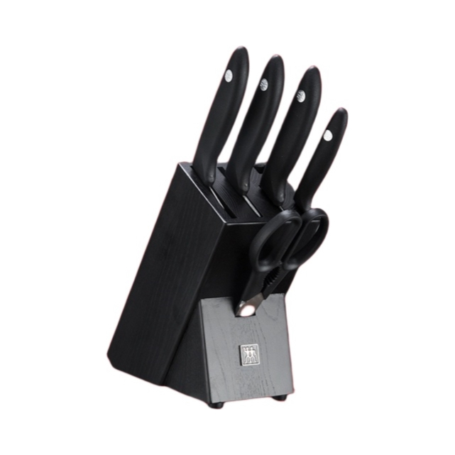 推荐商品：ZWILLING/双立人 32871-010-722 Point S银点炫银系列刀具六件套不锈钢 厨房家用