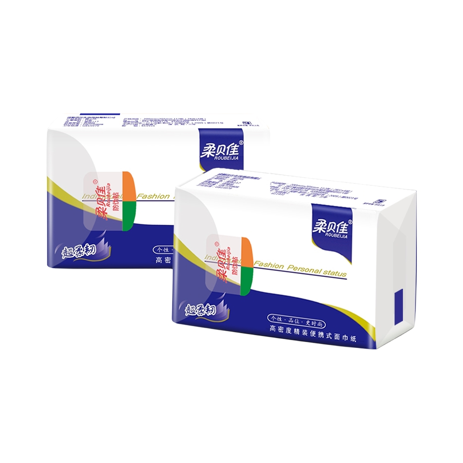 推荐商品：柔贝佳 无香 四层 便携面巾纸 纸质柔韧 容量丰富