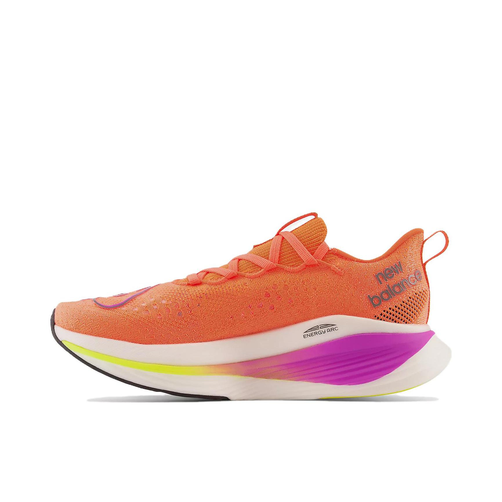 推荐商品：New Balance FuelCell SuperComp Elite v3 跑鞋 回弹防滑耐磨透气碳板短跑 女款/橙色/紫色